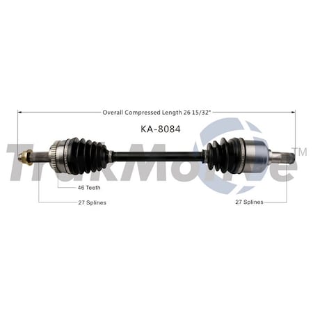Surtrack Axle Cv Axle Shaft, Ka-8084 KA-8084